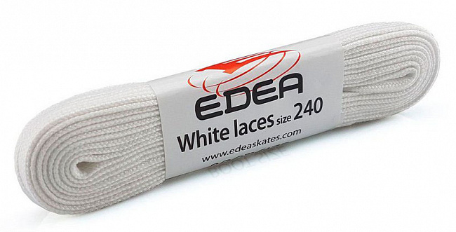 картинка Шнурки Edea белые магазин Одежда+ являющийся официальным дистрибьютором в России 